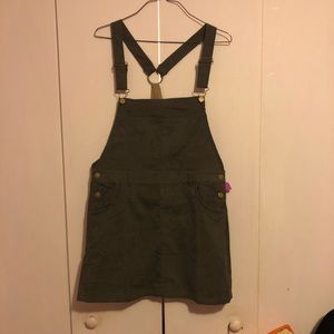 Green Overall Dress|Size M